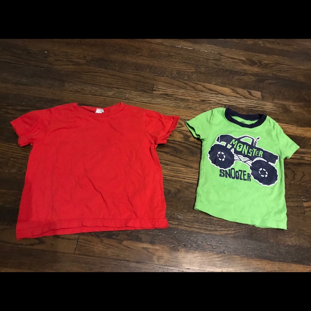 Monster truck and plain tshirt bundle *lowest price*